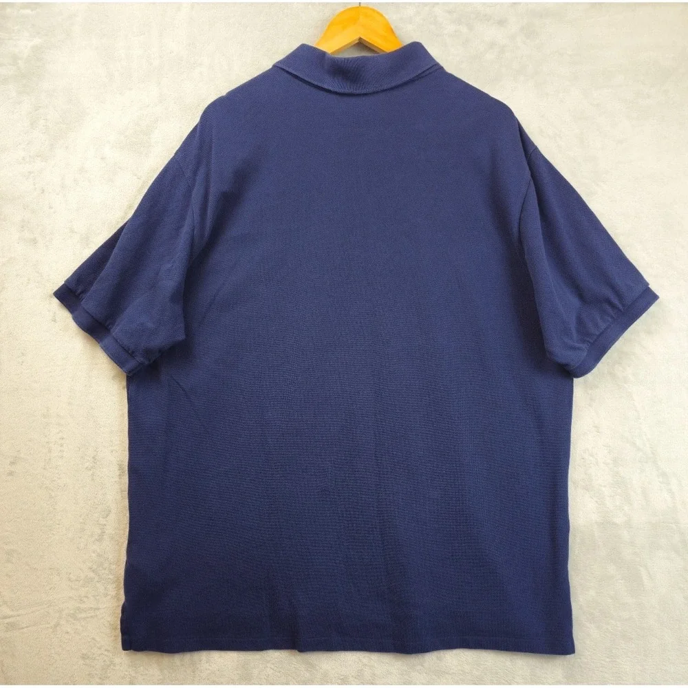 Ralph Lauren Polo Shirt 2XLT Tall Navy Red Pony Rugby Outdoors Men Casual